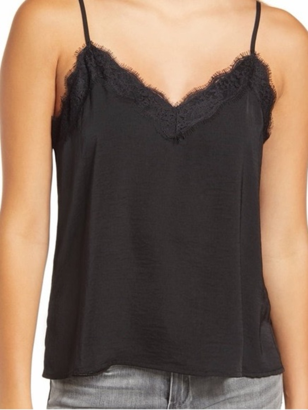Nordstrom BP Lace Trim Satin Cami